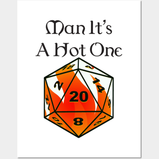 Smooth Dungeons and Dragons D20 Fireball Posters and Art